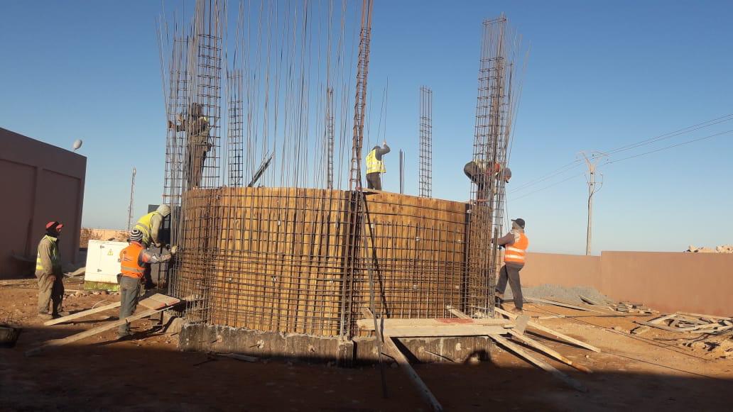 Construction réservoir